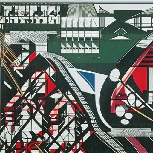 Abstract Experimental Music Notation in Black and White