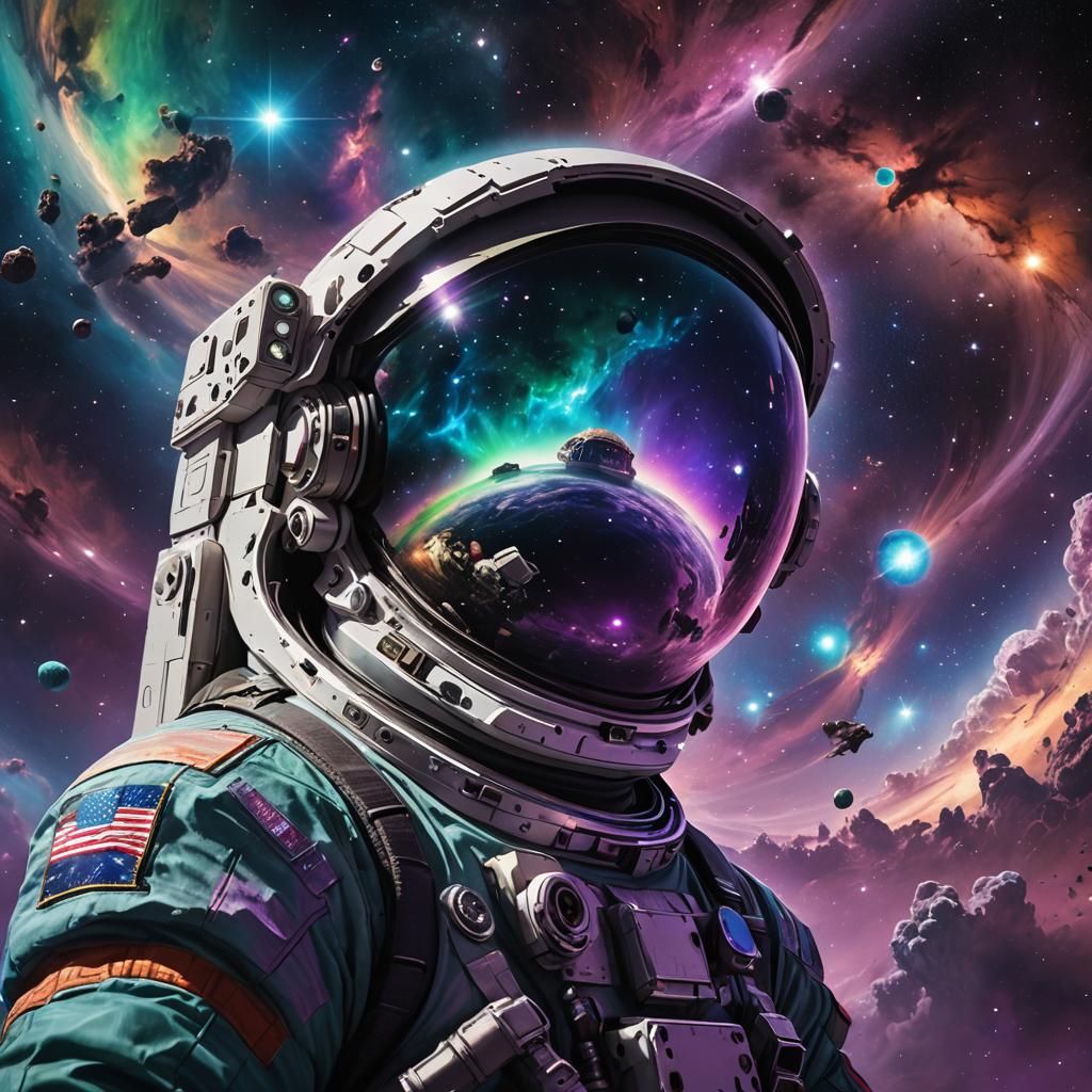 Astronaut's Surreal View of Deep Space