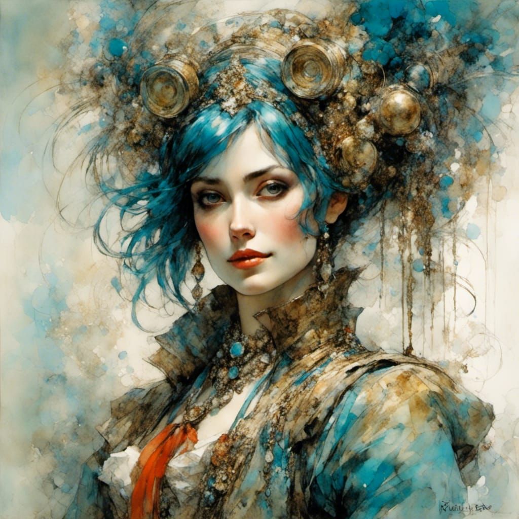 Precocious Subject in Unique Artistic Style