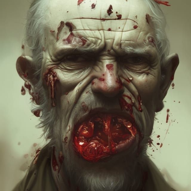 Haunting Portrait of Plague-Stricken Man