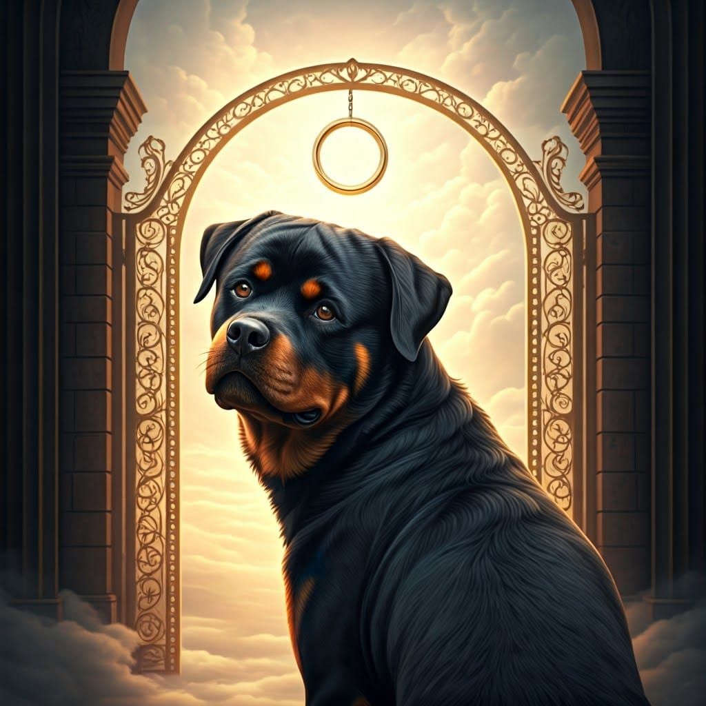 Majestic Rottweiler at Golden Gate