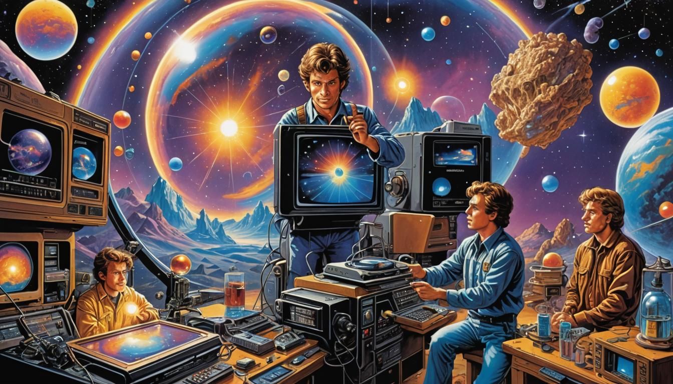 Retro VHS Magazine Cover: Monitors and Crystals