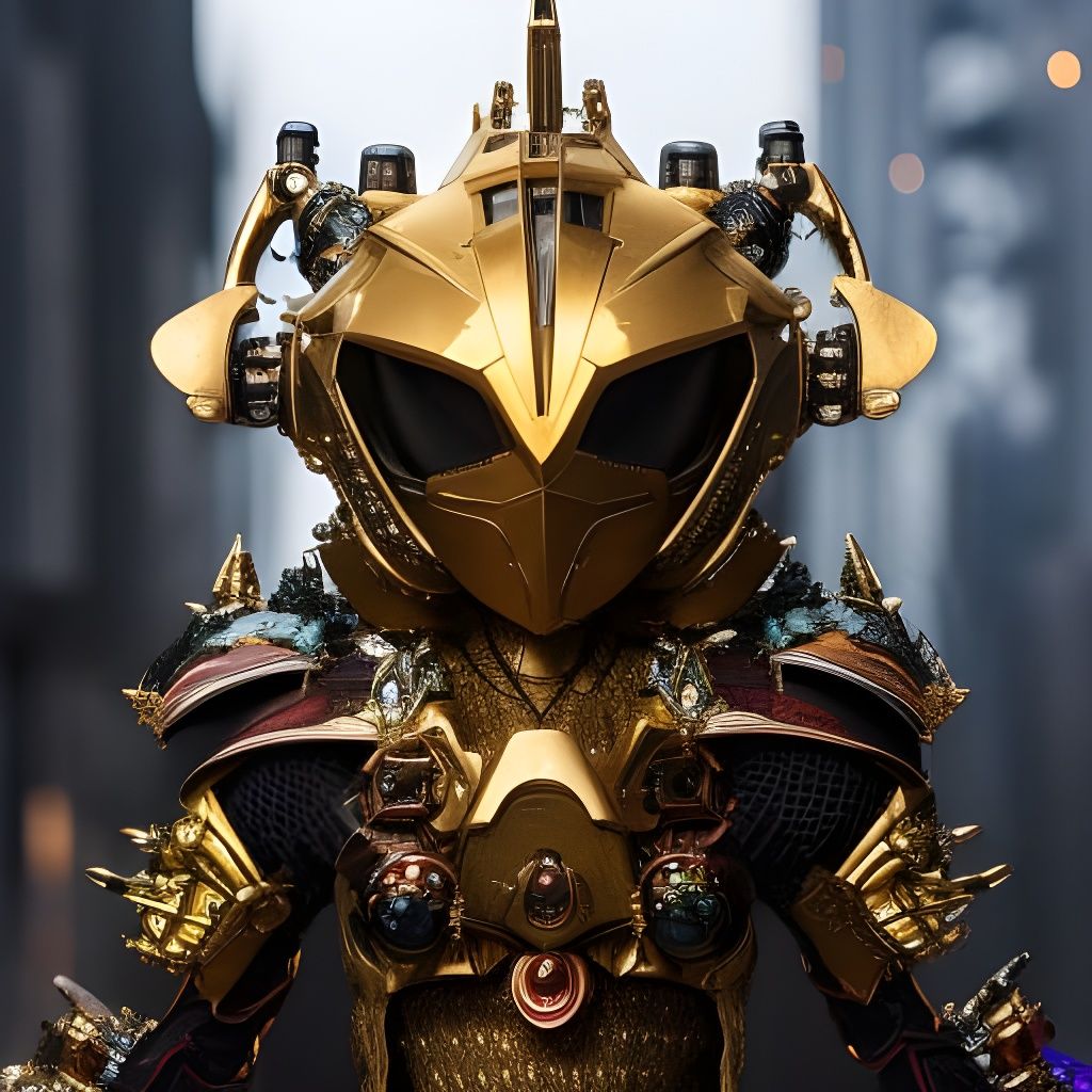 Cyberpunk Anime Character in Techwear Streetwear