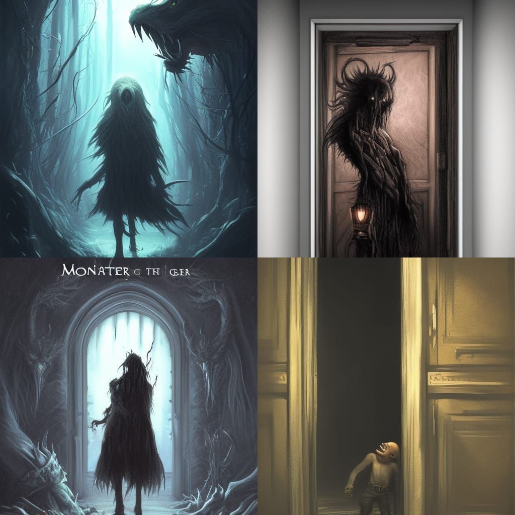Monster Behind the Door: Dark Fantasy Concept Art