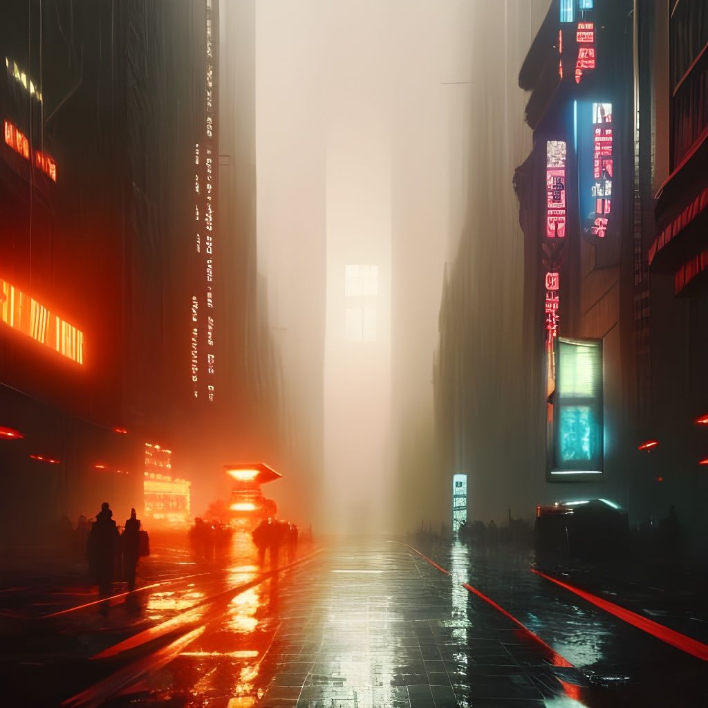 Cyberpunk Cityscape: A Hyperdetailed Masterpiece