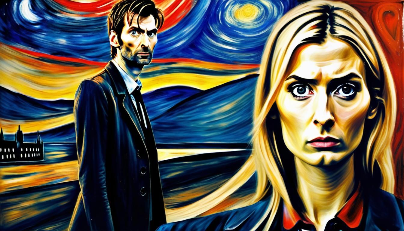 Doctor Who and Rose Tyler, Expressionist Painting