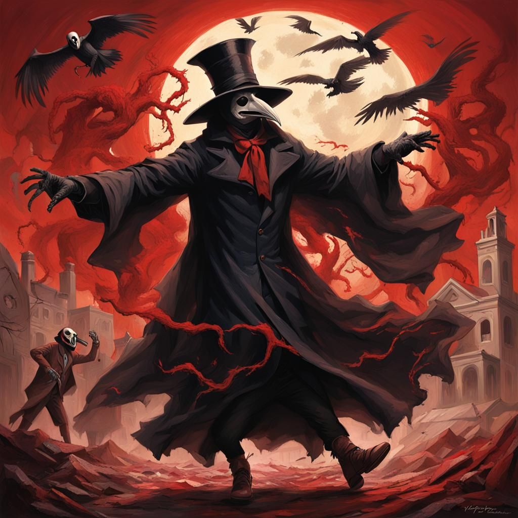 Sinister Plague Doctor Dance Inspired by Poe