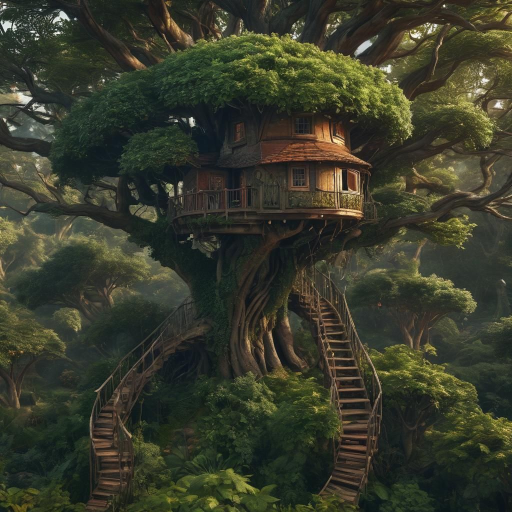 Apple Treehouse: Epic Digital Matte Painting