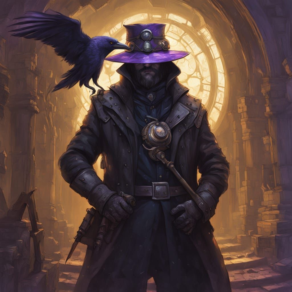 Alchemical Artificer in Dark Fantasy Style