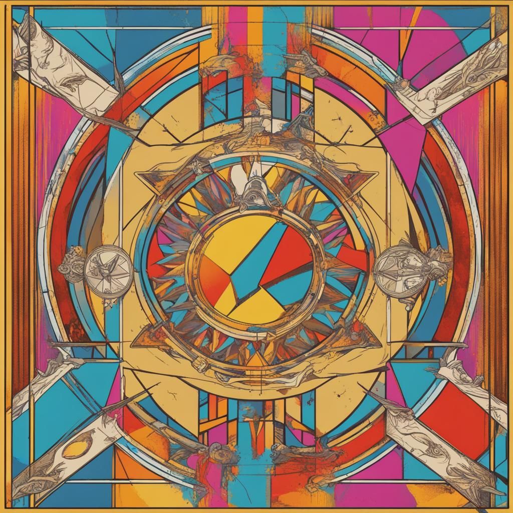 Pintel and Ragetti as Pop Art Tarot Card