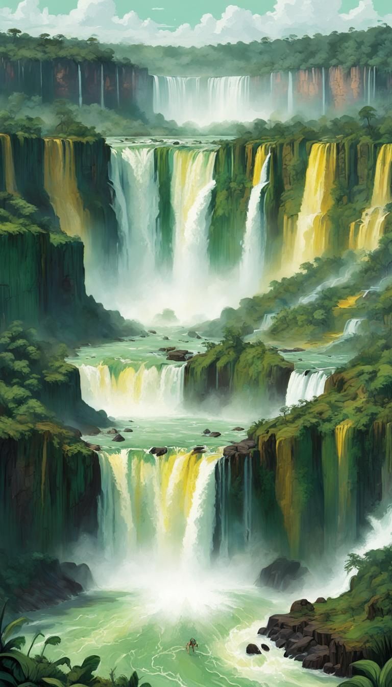 Iguazu falls in Brazil