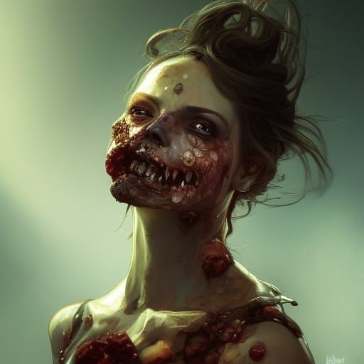 Hyperdetailed Zombie Portrait in Unreal Engine 5