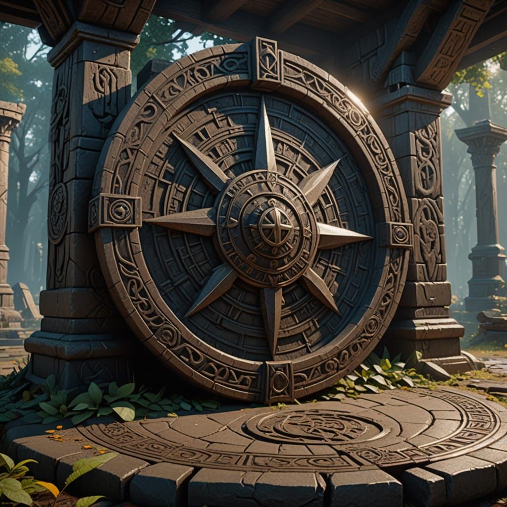 Circle of Fallen Guardians: Hyperdetailed Interior Scene