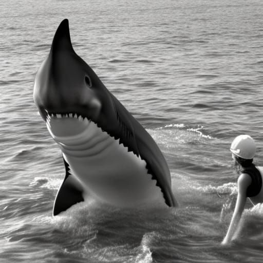 Surreal Shark-Horse Hybrid Generated by AI