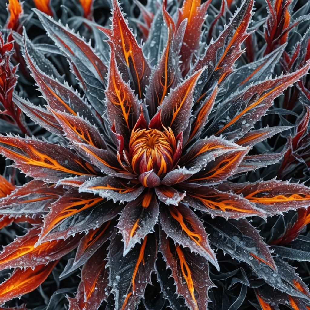 Flower of Fire and Ice in HDR
