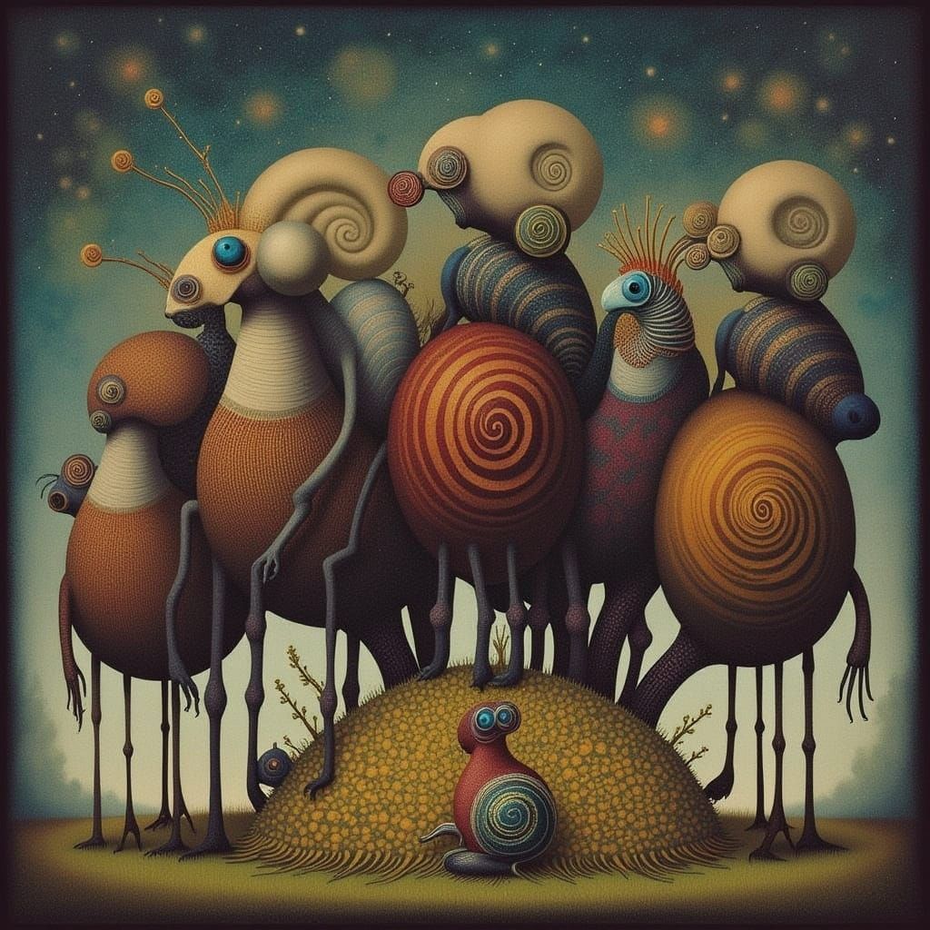 Dürer-Style Creatures Adorned in Renaissance Finery