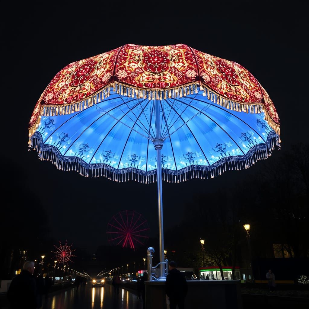Giant Illuminated Umbrella
