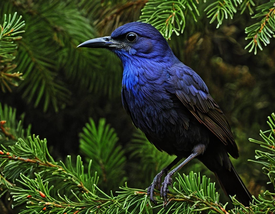 Eldritch Christmas Forest Bird