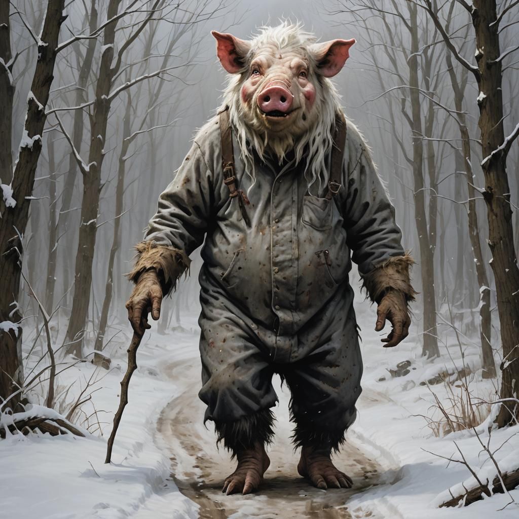The Sinister Northfield Pigman Cryptid by Rutkowski