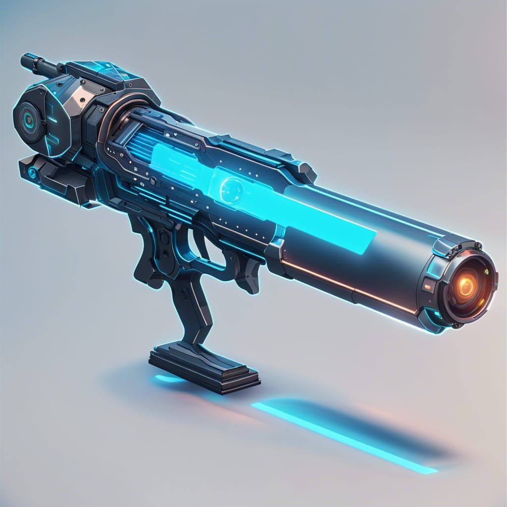 Futuristic Quantum Cannon with Holographic Interface