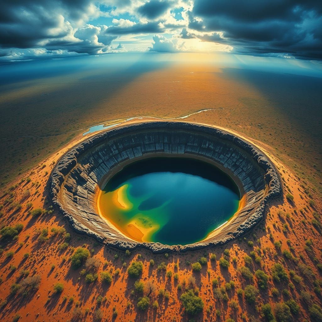 Surreal South African Landscape Reveals Majestic Meteorite C...