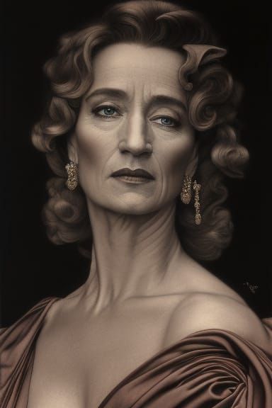 Portrait of actress Janet McTeer.