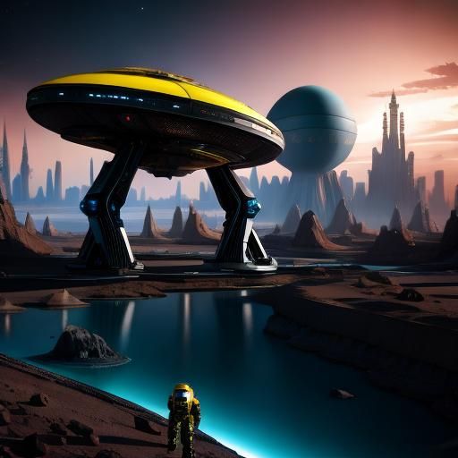 Exploring Alien Ruins on a Strange Planet