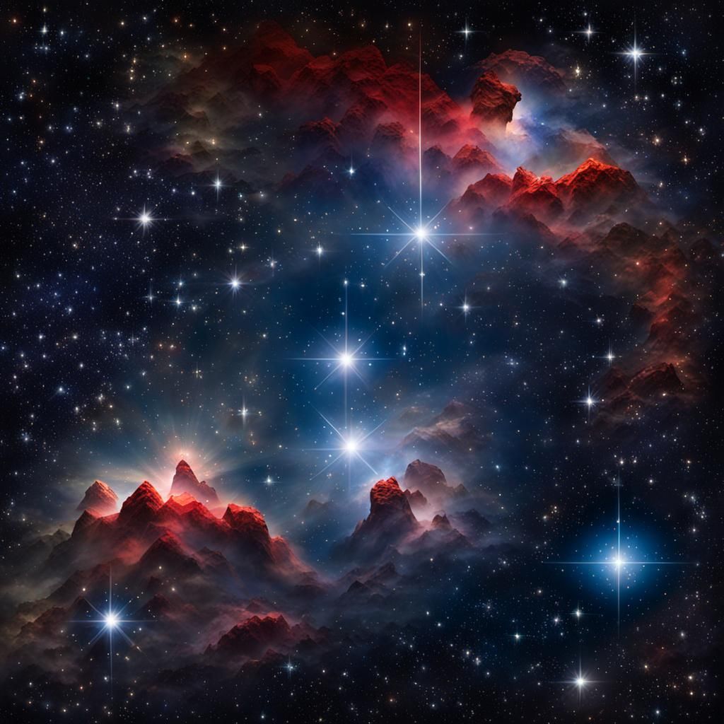 AI Generated Image of Orion Constellation