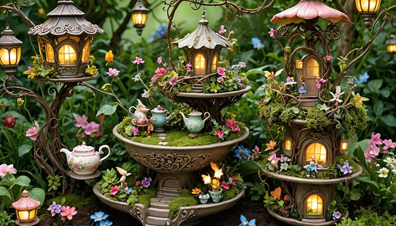 Magical Fairy Garden in a Teacup
