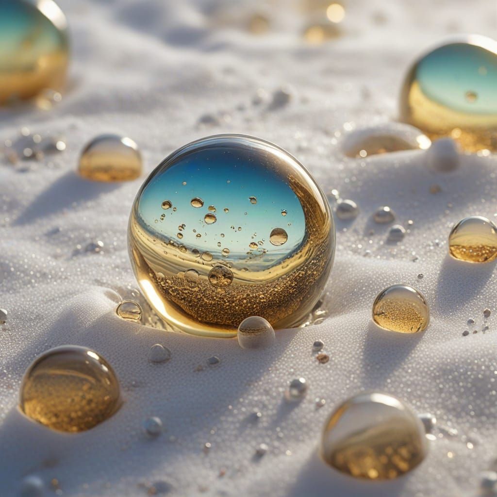 Surreal Bubbles with Tiny Worlds Inside