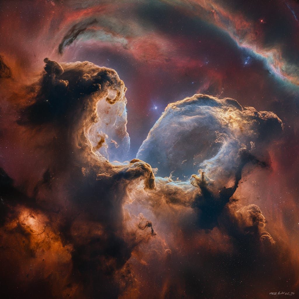 Hyperrealistic Carina Nebula Concept Art