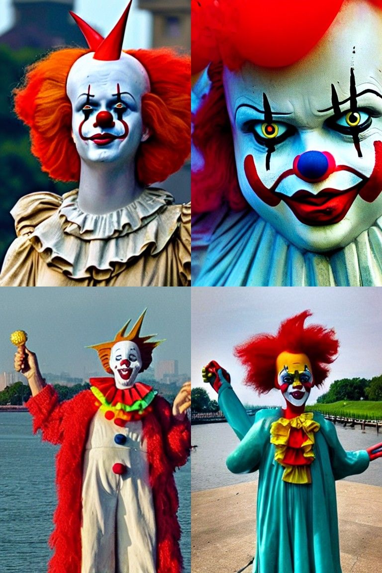 Statue of Liberty and Pennywise Hybrid