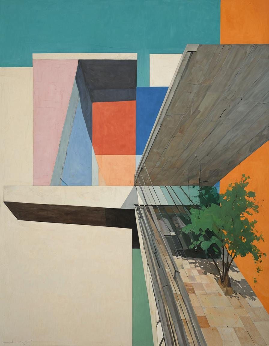 Landscape Masterpiece in Soft Vibrant Hues