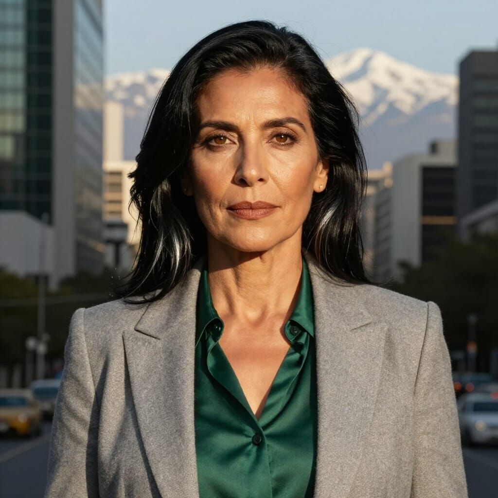 Photorealistic Portrait of Chilean-Spanish Woman in Santiago