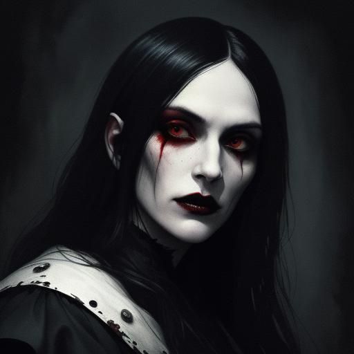 Jesus Christ as Vampire in Gothic Cathedral