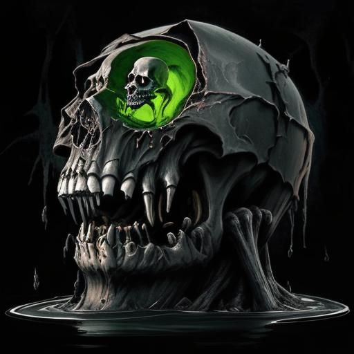 Grim Reaper's Gothic Journey on Dark Waters