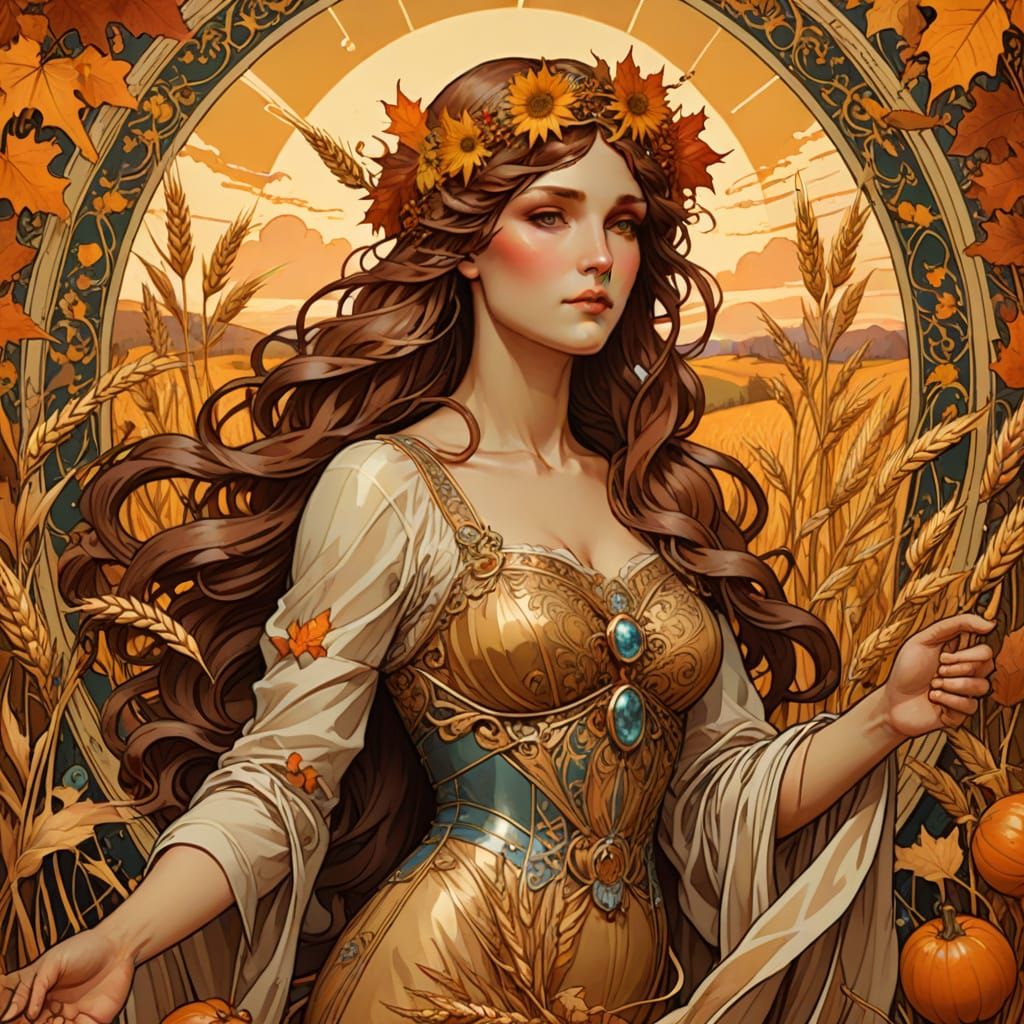 A Tarot Card, witchy, depicting a stylized representation of...