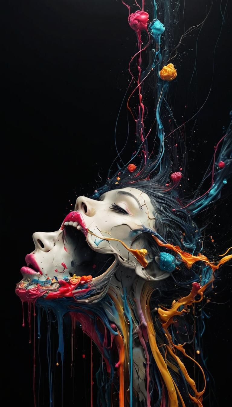 Vibrant Surrealism in an Abyssal Void