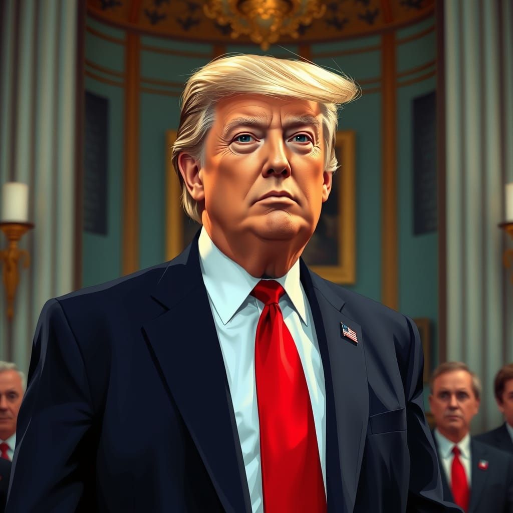 Futuristic Businessman in Formal Setting