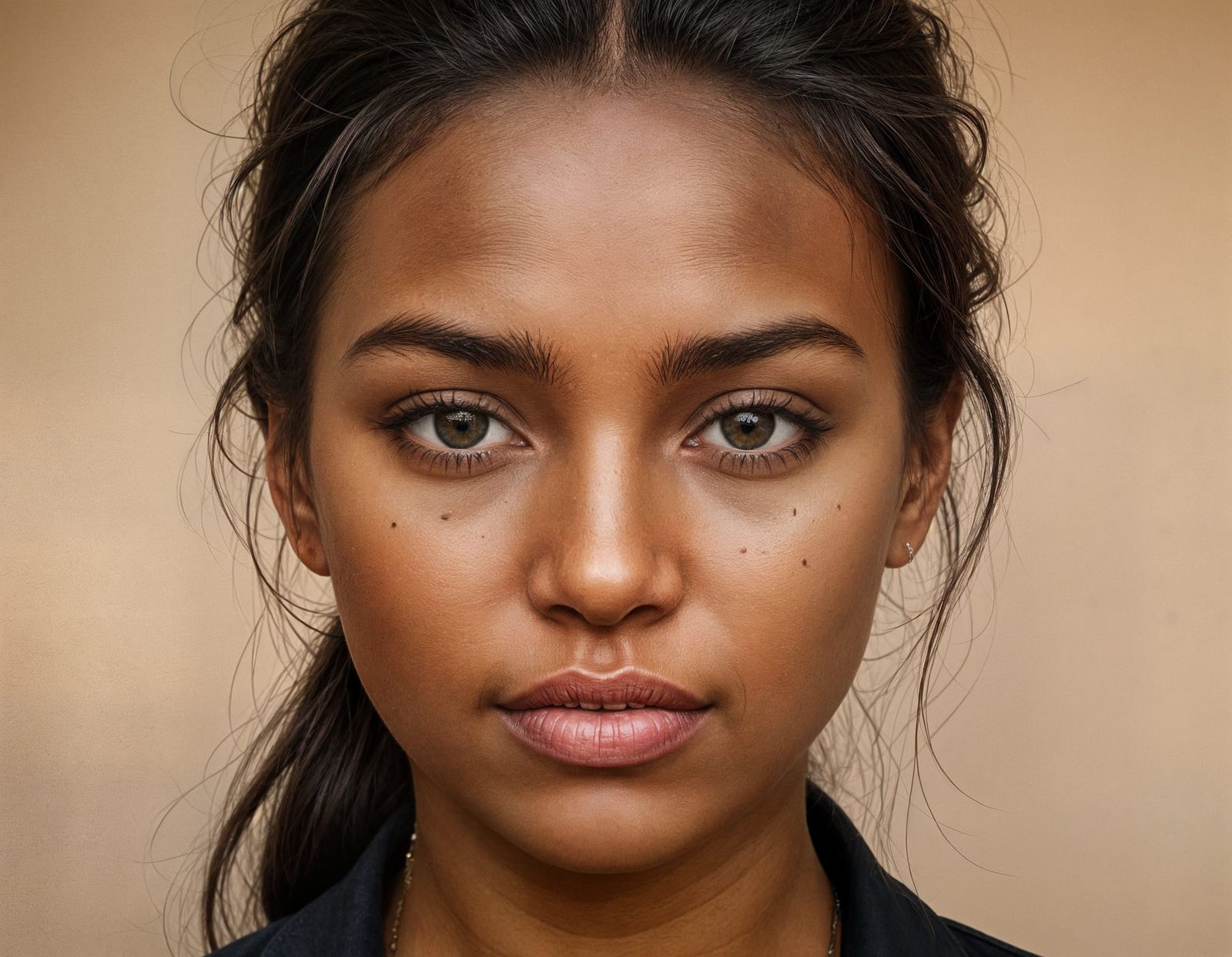 Moody Portrait in Earthy Tones