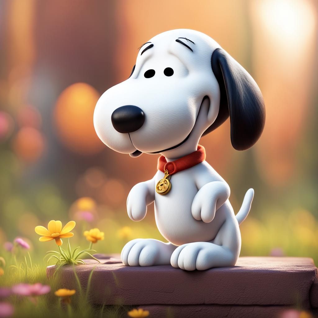 Adorable 3D Snoopy Concept Art