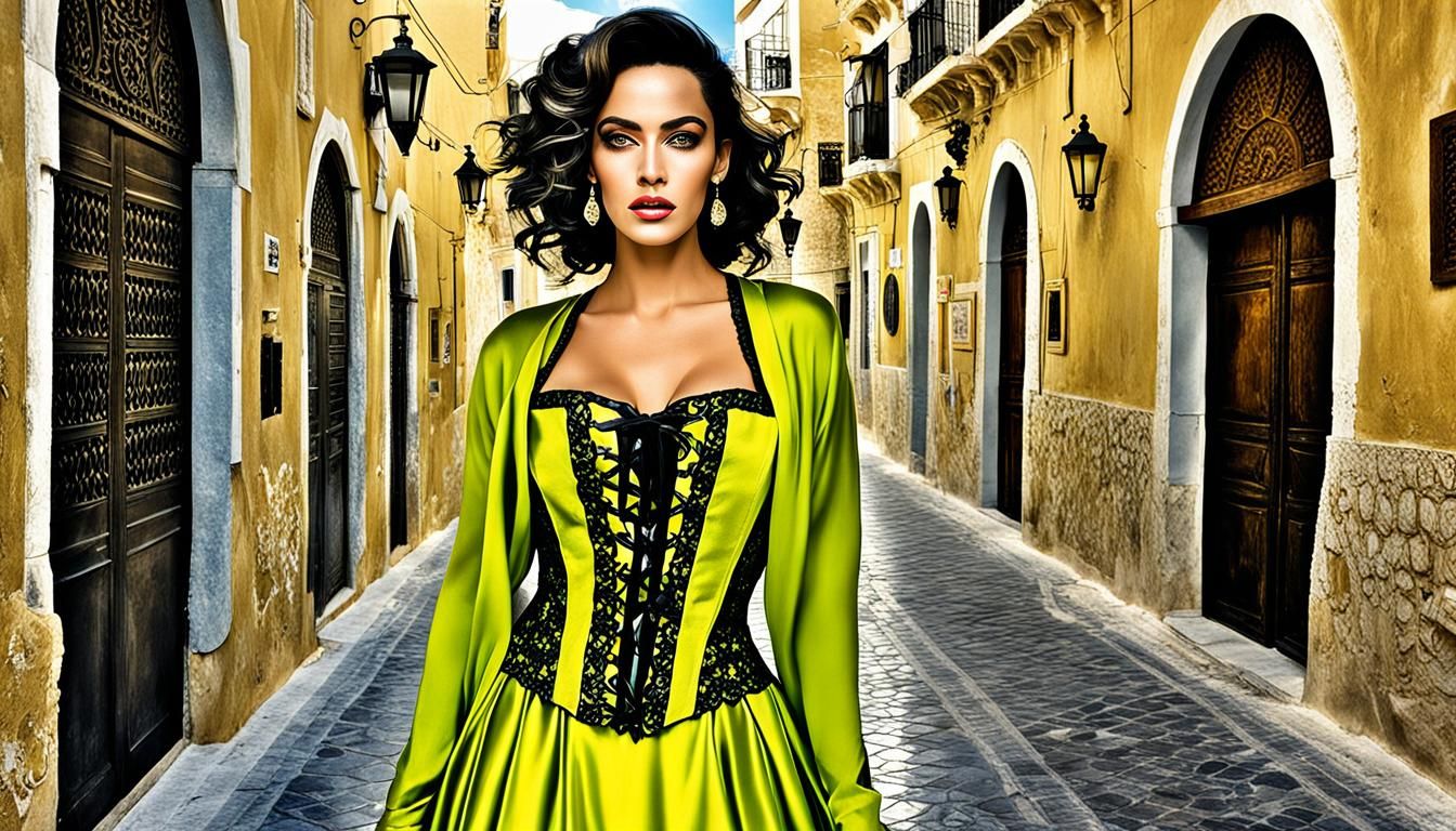 Andorra la Vella in Tunis: Hyperrealistic Fashion Portrait