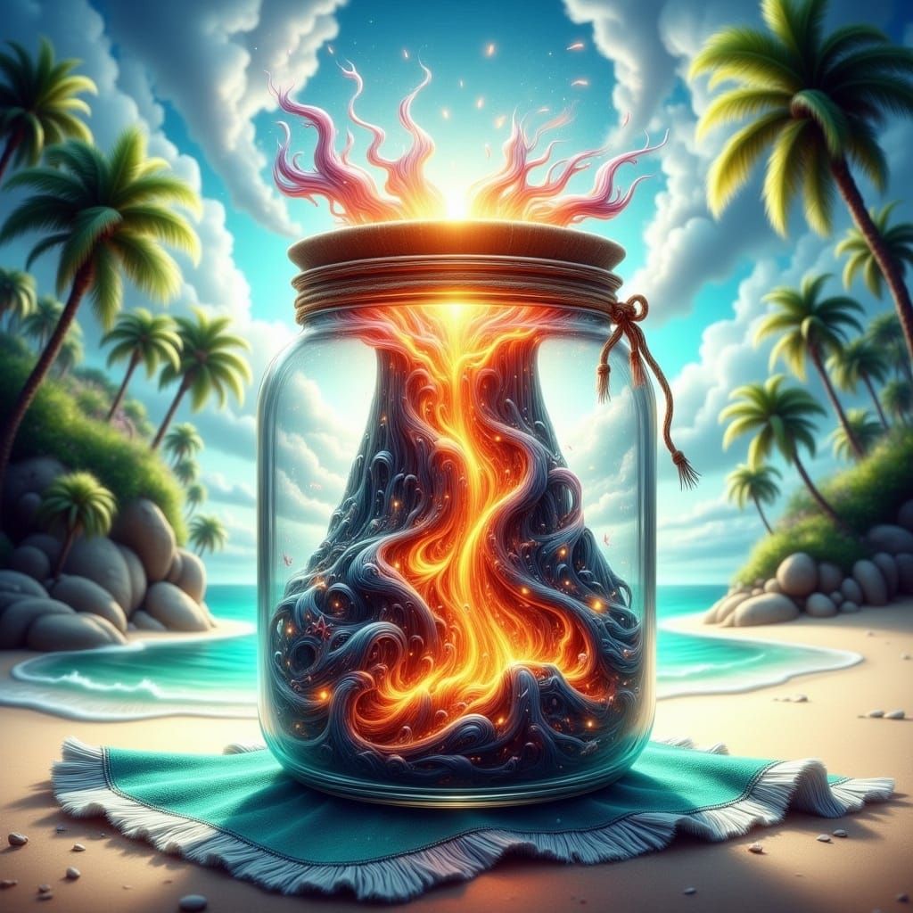 Miniature Volcano Eruption in a Jar