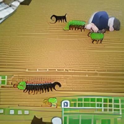 Centipede Farmer in a Field