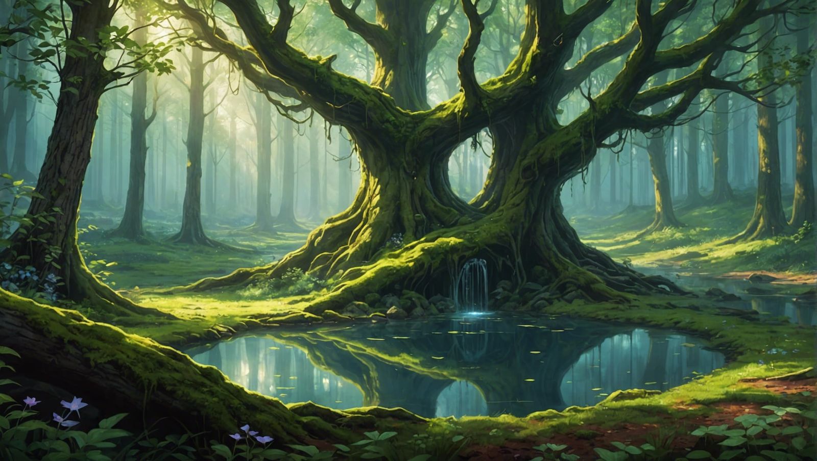 Whispering Wishes from Crystal-Clear Forest Well