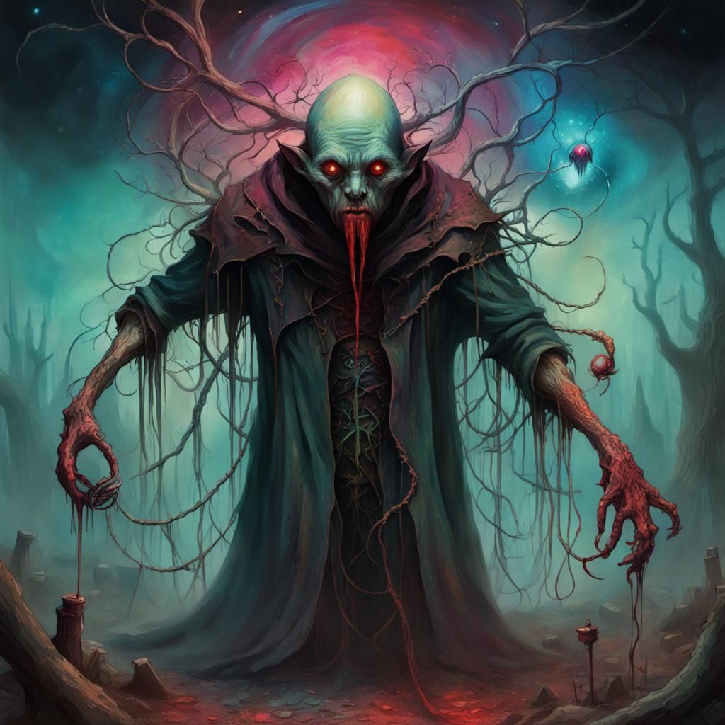 Mysterious Bogeyman Horror Concept Art