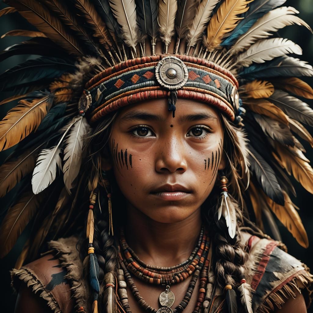 Amazonian Goddess in Golden Light