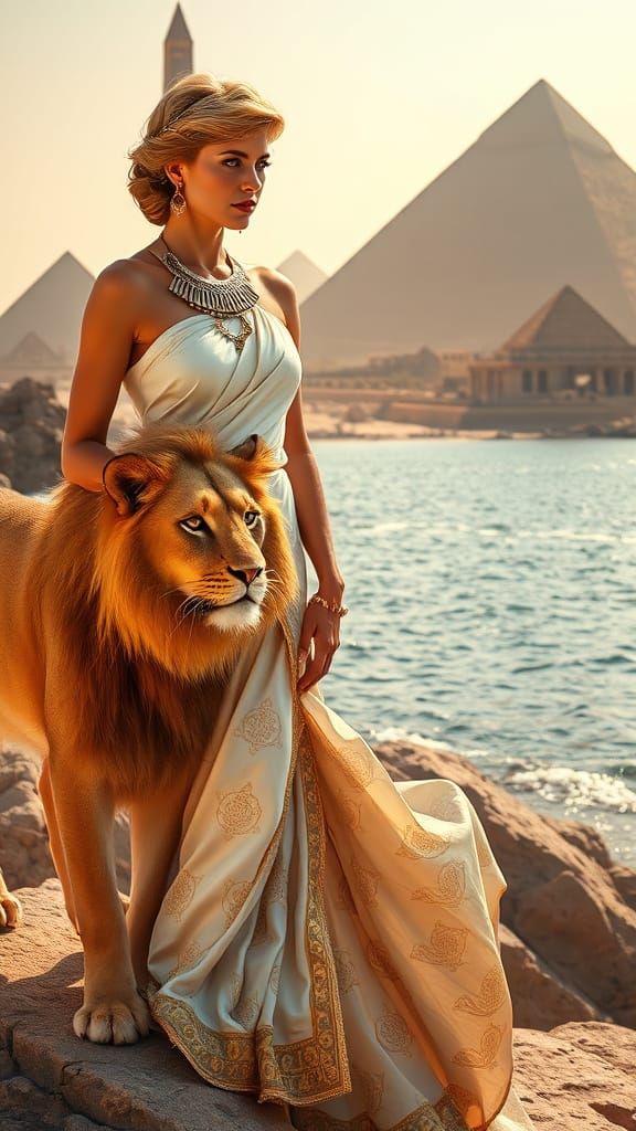 Regal Princess in Ancient Egyptian Elegance