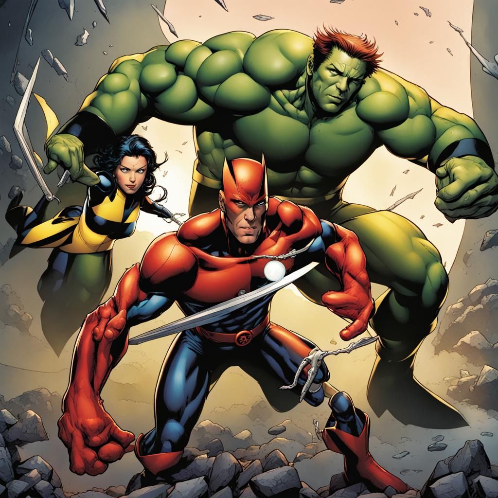 AI Generated Image of the X-Men