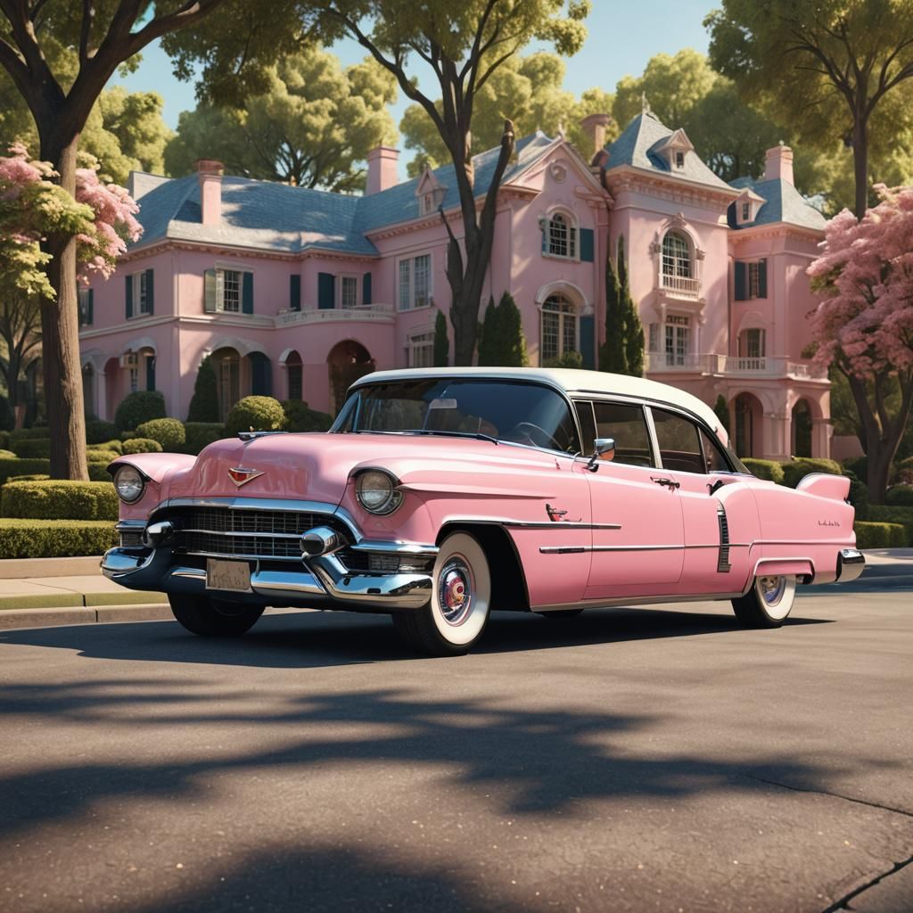 Pink Cadillac Fleetwood Sixty Special at Graceland